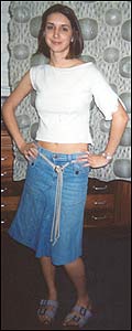Helen modeling the top