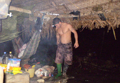 The loggers' hut