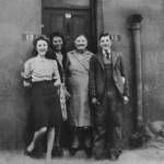 Esther Bruce with Granny Johnson, Kathy and Michael, outside "lucky" 13 Dieppe Street! Esther Bruce with Granny Johnson, Kathy and Michael, outside "lucky" 13 Dieppe Street!
