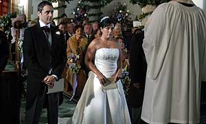 Kat Slater's wedding dress - one of the Great Big Bid items