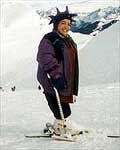 Emma on her skis