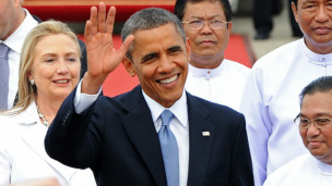 Obama khi vừa đến Miến Điện