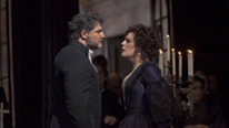 José Cura as Stiffelio and Sondra Radvanovsky as Lina in Verdi's Stiffelio