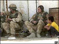Soldados britânicos no sul do Iraque