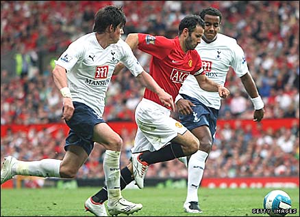 Gareth Bale, Tom Huddlestone (Tottenham Hotspur), Ryan Giggs (Manchester United)
