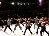 Dancers on stage