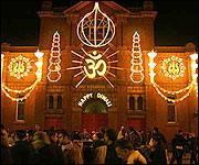 Diwali celebrations in Leicester