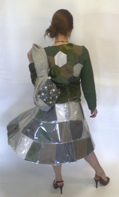 Recycled dress Inspired by 1940's