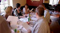 Diners in restaurant