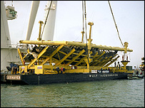The Mary Rose barge