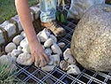 Pebble fountain