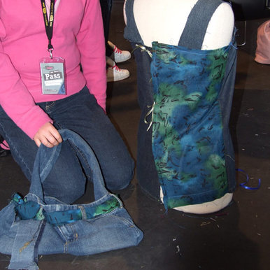 Denim bag and top