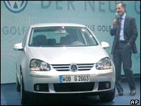 O Golf, modelo da Volkswagen