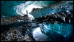 Eric Guth em um glacial na Suíça (Foto Cater News)
