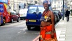 A dancer from Malawi takes a well earned break