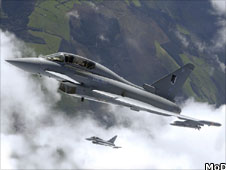 RAF typhoon jet