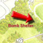 This map of St Mary's University Campus shows precisely where the bomb shelter that Terence refers to in his story was