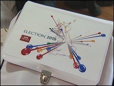 The Election 2010 bag is poised for action