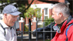 Derek meets Andy Hinton at St Baruc's Church