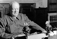 Photograph showing Winston Churchill, in his role as First Lord of the Admiralty