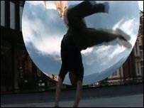 Capoeira dancer
