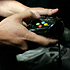 Someone playing a computer game