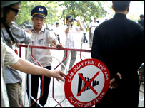 Khu vực gần tòa Khâm sứ cũ hôm 19/9