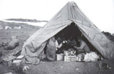 Photo of Scott's team in their tent