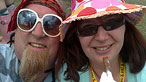 Watch video of Cambridge filmed for the Shoot the Summer project (image: two festival goers at Cambridge)