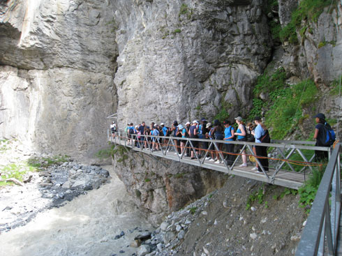 The gorge path
