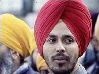 Young Sikh man