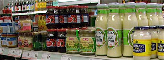 Food in a shop