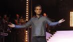 Robbie Williams in rehersal