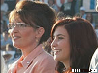Sarah Palin e sua filha Briston