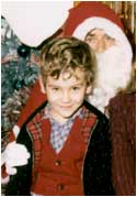 Lisa-Lee, aged 8 and Father Christmas 