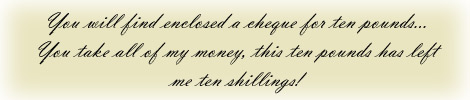 Excerpt from a letter
