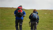 Long grassy slope.