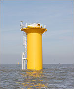 Wind farm monopile