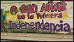 Pared pintada en Colombia