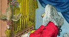 'The Charming Brute' caricature of Handel who was noted for his appetite, by Joseph Goupy c.1754