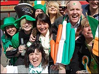Enjoying the parade