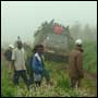 The porters arrive on the trail