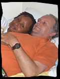 Nini Wacera and Keith Pearson doing a bedroom scene from The Game Plan