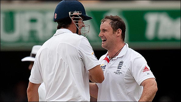 Strauss and Cook put on 188 runs for the first wicket
