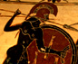 Painting of a Roman centurion