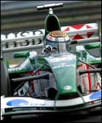 A Jaguar F1 car 