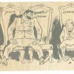 German propaganda leaflet shelled over our lines the day after Roosevelt died