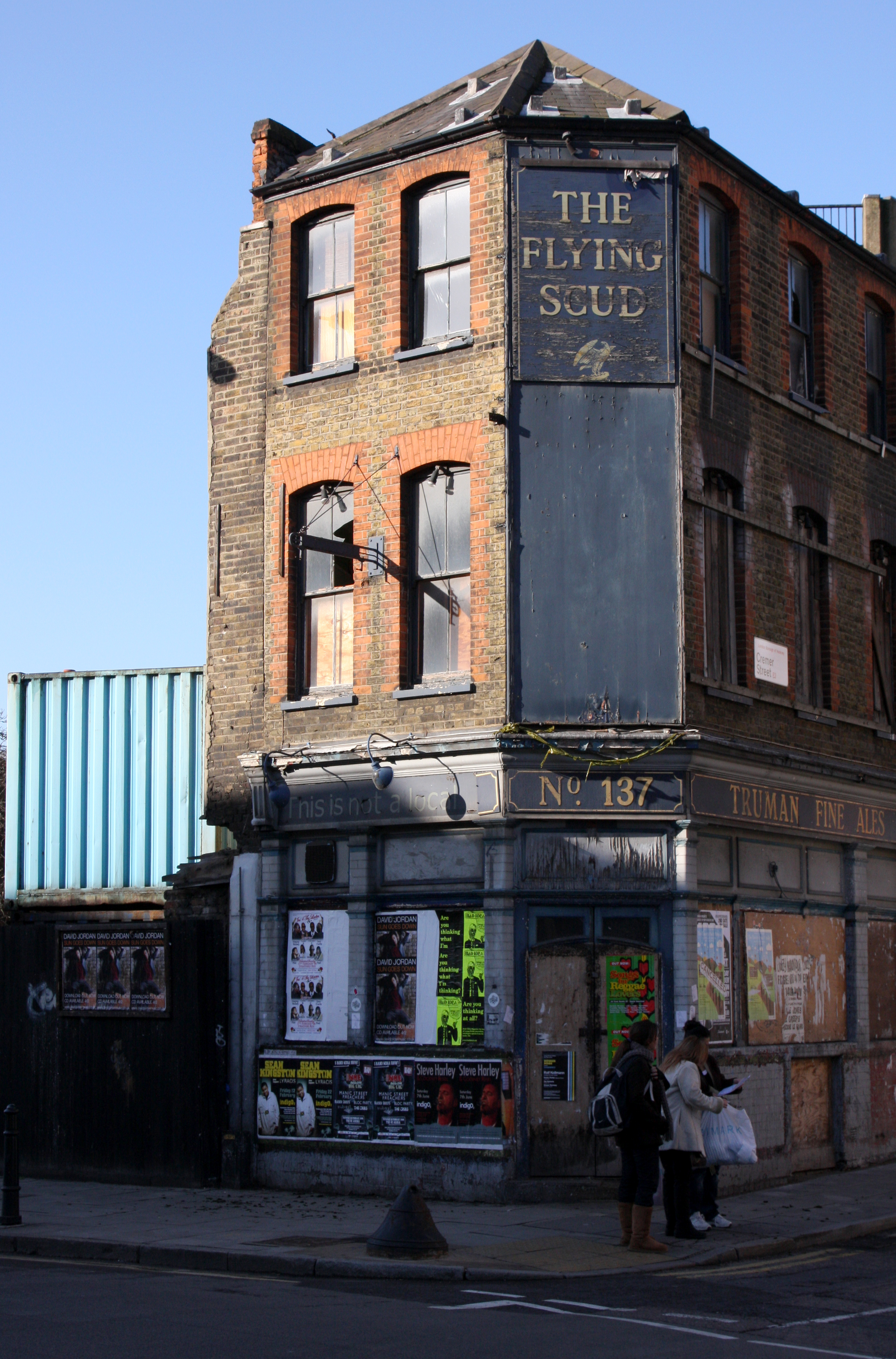 A dilapidated pub