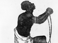 Slave in shackles