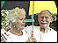 Alan and Carol in their garden